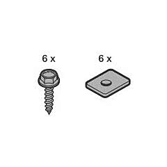 Hörmann Befestigungsmaterial (Schrauben-Set für 1000 mm Kunststoff-Zahnstange)