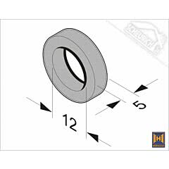 Hörmann Distanzring für Laufrolle für Industrie-Sektionaltor BR30 und BR 40 (Ersatzteile Tore)