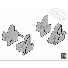 Hörmann Fingerschutzkappen-Set Schlupftür (mit Schrauben) für Industrie-Sektionaltor BR 40 (Ersatzteile Tore)