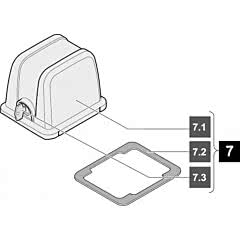 7. Haube  twist 200 E/ 200 EL, grau