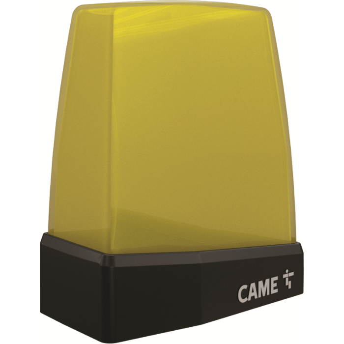 Blinklampe LED gelb/gelb, mit Batterien