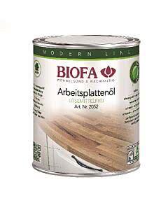 Biofa Arbeitsplattenöl farblos lösemittelfrei, 2052, 1 Liter