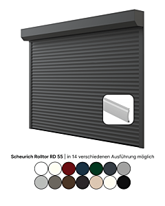 Scheurich Rolltor RD 55, inkl. Antrieb und Notentriegelung
