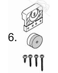 6 - Magnethalter-Set für Normstahl Noblesse 400 und Noblesse 800 Schiebetorantrieb
