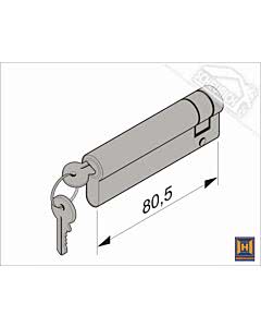 Hörmann Profil-Halbzylinder, 70,5 + 10 mm für Industrie-Sektionaltor (Ersatzteile Tore)