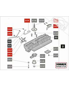 2.4 Sommer Laufwagen Service-Kit für Garagentorantriebe sprint 550 S, SL (TORANTRIEBE)