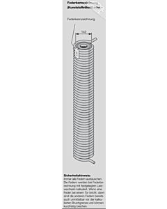 Hörmann Torsionsfeder Nr L 310 mit Kunststoffrohr für Industrie-Sektionaltor