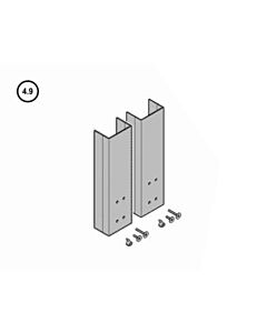 Hörmann Hebelarmeingreifschutz N80/F80/EcoStar/Schlupftür-Tor inkl. Befestigungsmaterial ab Serien-Nr. 01078