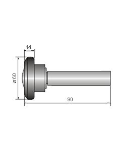 11 - Laufrolle Nr.10 für Normstahl Schwingtor SWT über 3000 mm Breite, mit Deckenlaufschienen ab Baujahr 1973