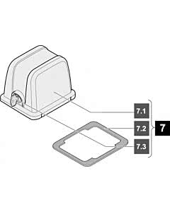 7. Haube  twist 200 E/ 200 EL, grau